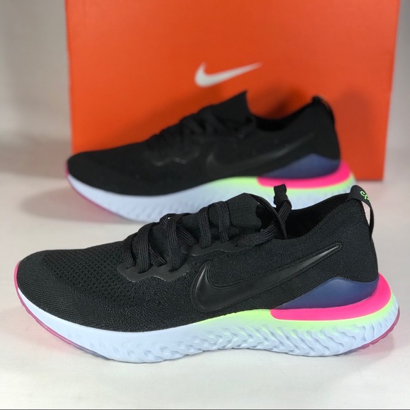 nike epic react black mens
